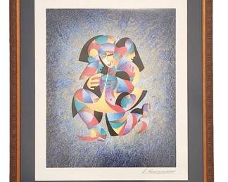 A. Krasnyansky Signed Play that Horn II Seriolitho