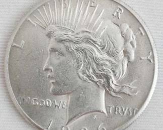 1926-P U.S. Peace Silver Dollar XF/AU