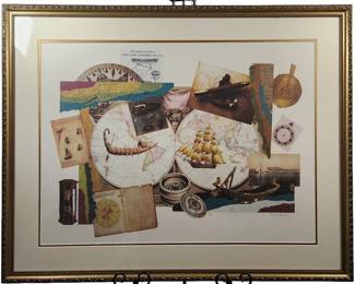 Melissa Markell Signed LE Sea and Ships Litho