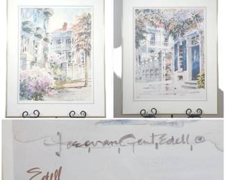 Josie Edell LE Signed Charleston Lithographs