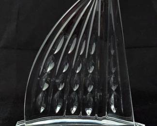 Waterford Crystal Nearly 6" Sailboat Figurine