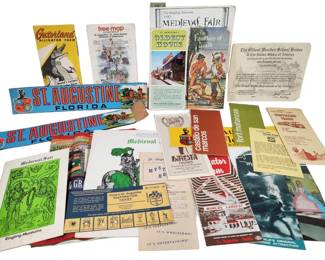St. Augustine Tourism Ephemera Brochures Tickets
