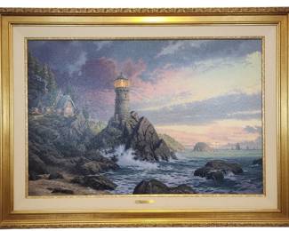Thomas Kinkade SIGNED Rock of Salvation G/P