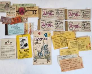 Vintage Walt Disney World Ticket Books Passes