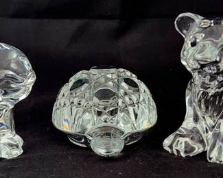 Waterford Crystal Glass Animal Figurines