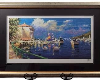 Marko Mavrovich A Day in Catalina Seriolithograph