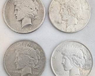 1921-1924 U.S. Silver Peace Dollar Lot