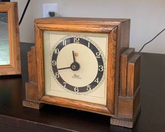 Art deco sky scraper clock