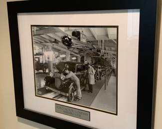 Extremely nicely framed Ford Motor Company assembly line