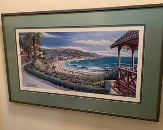 Signed numbered print, Laguna view