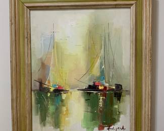 Mid century modern original artwork