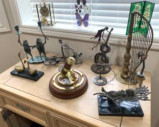 Metal sculptures, art