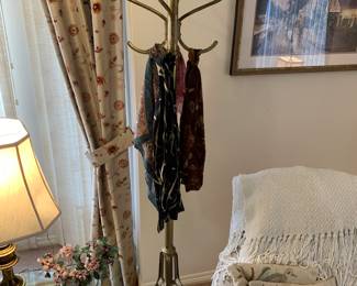 Antique soit brass coat rack