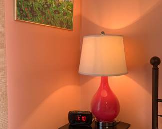 Lamp, art, clock