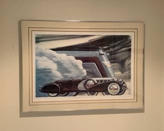 Art deco automotive art