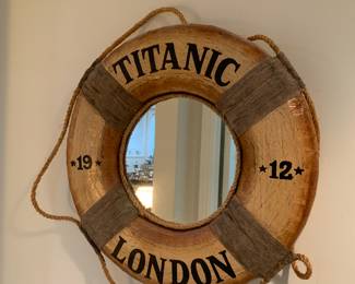 Titanic life preserver mirror 