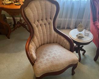 Pair Victorian chairs 