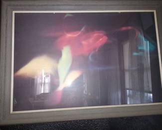 Art by T. Oliver, circa 1950's - 1960's, abstract artist, Rare, asking 300$, 