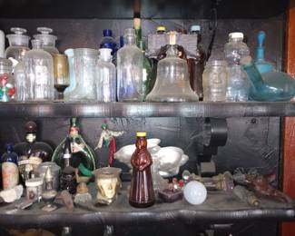 BOTTLES and DECANTERS and Laboratory equipment, 