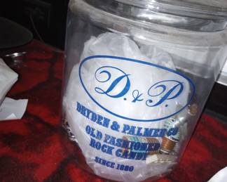 Since 1880 - Old Fashioned Rock Candy 
Counter Display Jars with Lids, BIG SIZE!, 