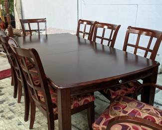 Klaussner Dining Set with 8 Chairs
