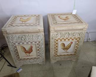 Painted Storage Bins