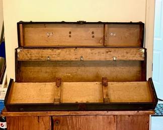 Antique Tool Box & Primitive Chest