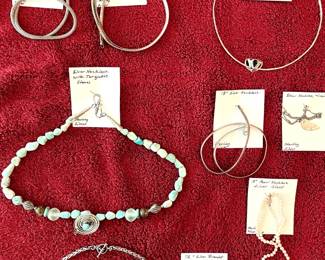 Sterling Silver Jewelry - Purple Stone Bracelet & Necklace SOLD