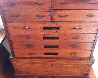 Primitive  8 Drawer Chest