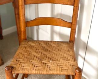 Pair Ladder Back Chairs