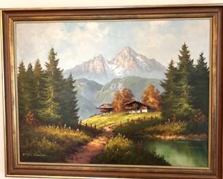 Original Oil by German Artist Fritz Staudner