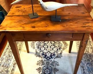 Pine One Drawer Table