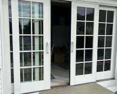 Pella sliding glass doors. Complete unit is 9' 6" long