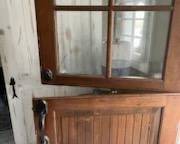 Double/Dutch door is 40" wide x 82" tall
