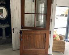 Double/Dutch door is 40" wide x 82" tall