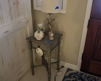 End table & table lamp. Two end table available.