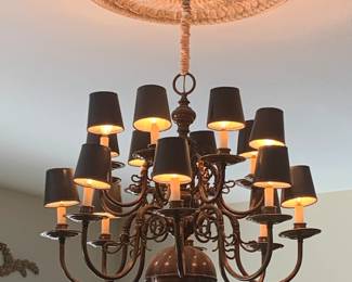 18 Candle Copper Chandelier