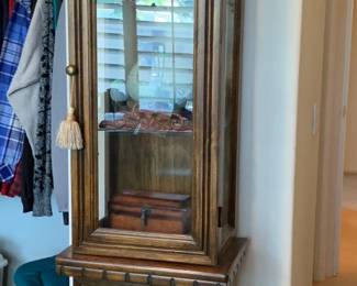 Tall narrow display case