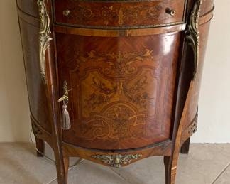 Pair of Italian inlaid nightstands. 30x16. 341/2 tall
