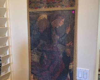 Vintage Printed Italian Wall Hangings, a Pair