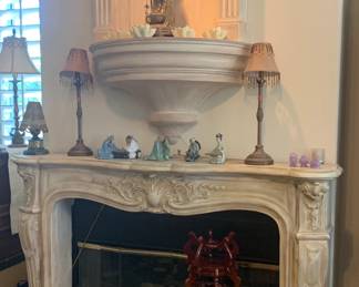 Faux Stone Fireplace