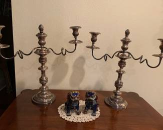 Silver Plate 6 light Candelabra 