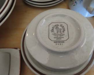 Haniwa Stone "May Wood" dinnner set made in Japan