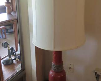 Ceramic MCM table lamp.