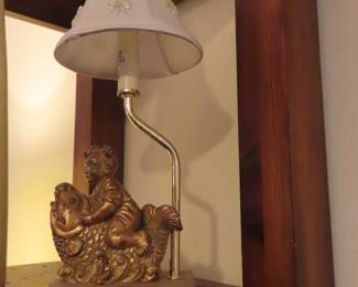 Asian themed table lamp.