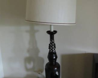 MCM metal table lamp.