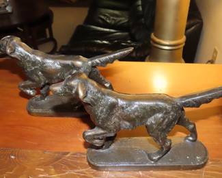 Bronze bookends.