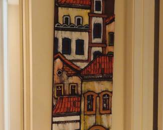 MCM wood block carved art.