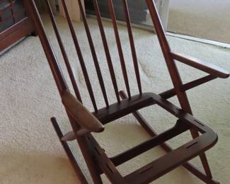 MCM rocking chair (needs webbing).