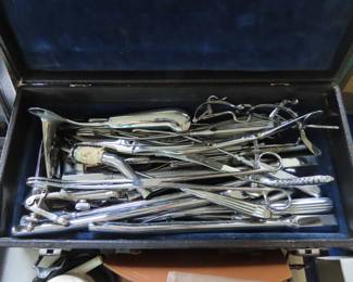 Antique anesthesioligist equipment.